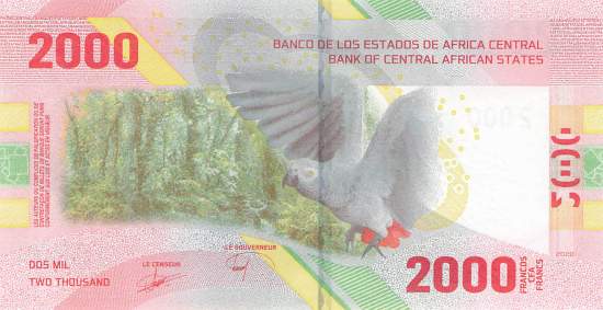Central  African States p702a 2000 Francs 2020